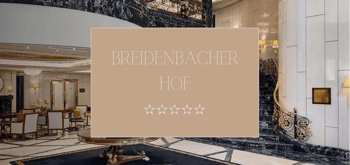 Experience Düsseldorf in the Breidenbacher Hof