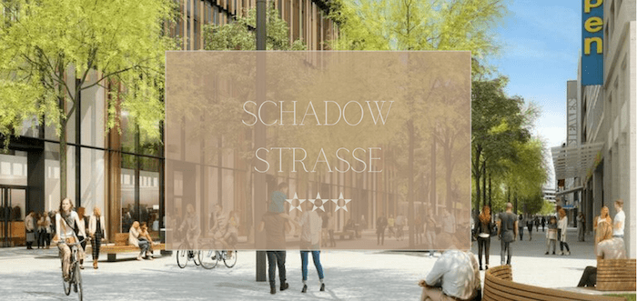 Shop on Schadowstrasse with your escort from Düsseldorf